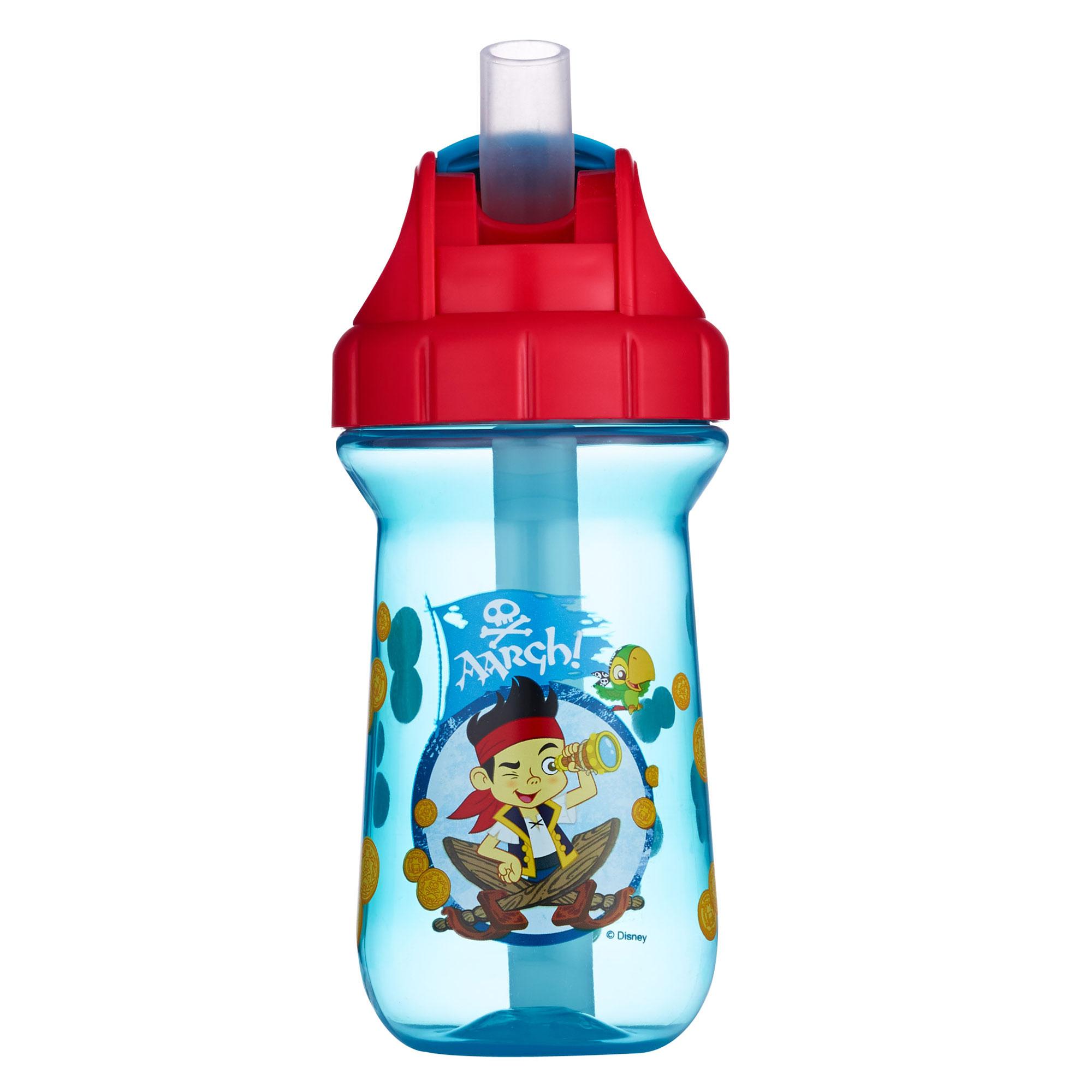 THE FIRST YEARS DISNEY COLLECTION: Jake & The Never Land Pirate 10oz Flip Top Straw Cup